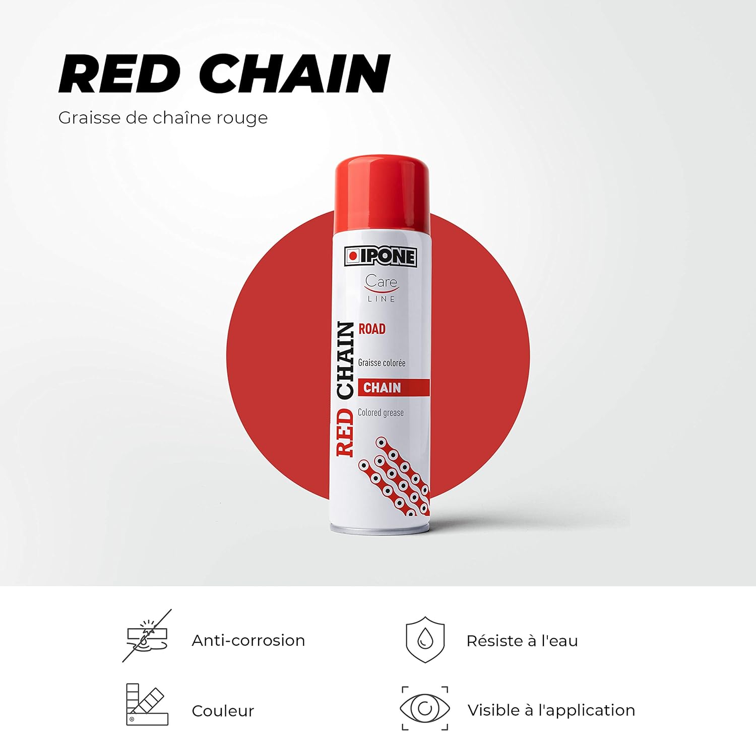 Graisse chaîne moto Ipone Chain-Road 250ml