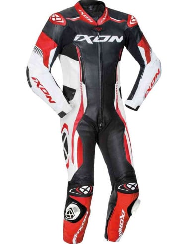 Combinaison Moto Ixon Vortex 2 Noir-Rouge-Blanc