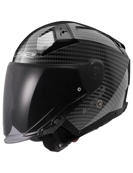 Casque LS2 Infinity 2 Carbon Noir Brillant - Glossy Black