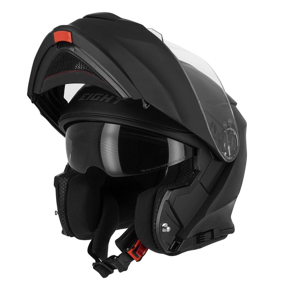 Casque Modulable Eight Dual Face list: Noir Mat|Noir|Rouge|Jaune|Bleu|Multicolore