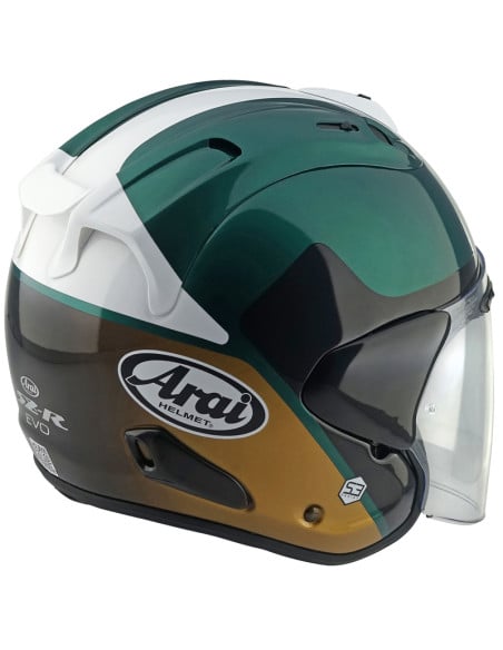 Casque Arai SZ-R Vas Evo Legante Noir Vert Blanc