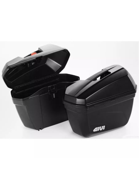 Valise Latérale Moto E22 Noir | 22 Litres