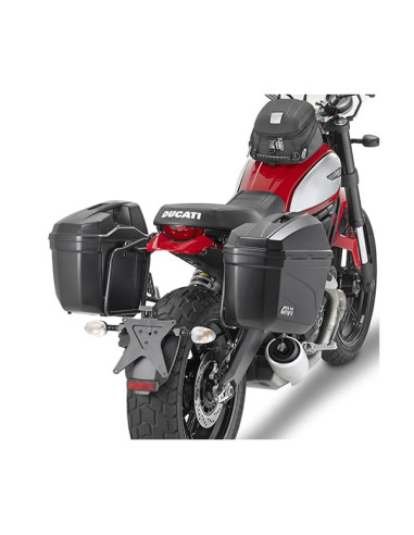 Valise Latérale Moto E22 Noir | 22 Litres