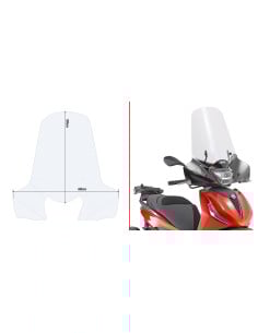 Pare-Brise Piaggio Beverly 300-400 (2021-2023) | Givi 5616A