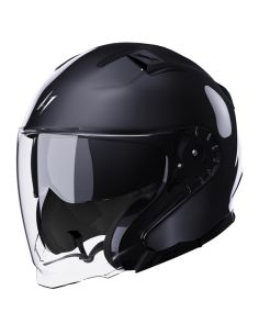 Casque Jet Stormer Rival Noir Brillant