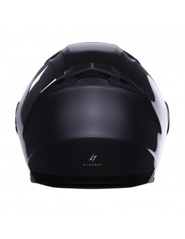 Casque Jet Stormer Rival Noir Brillant