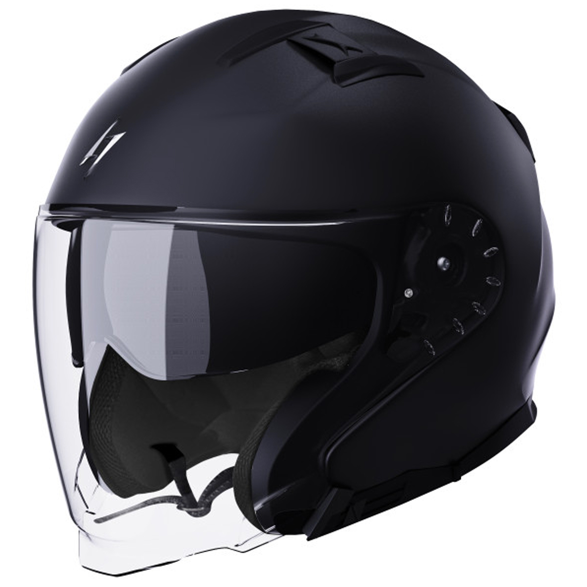 Casque Jet Stormer Rival list: Noir Mat|Noir|Blanc|Gris|Vert