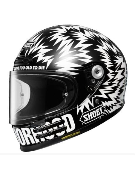 Casque Shoei Glamster 06 Neighborhood x DSC Noir et Blanc