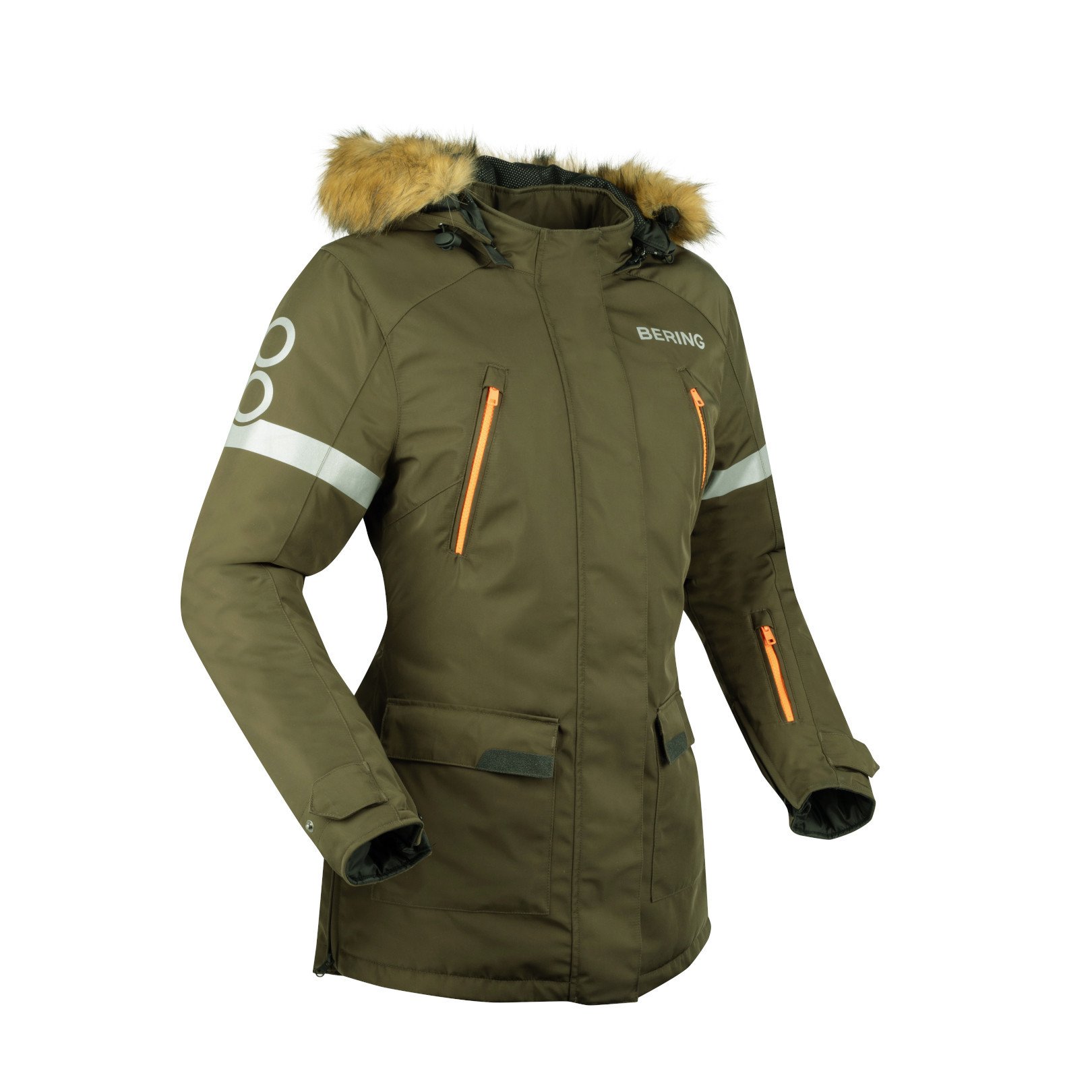 Blouson Moto Femme Bering Webley Lady list: Kaki|Vert