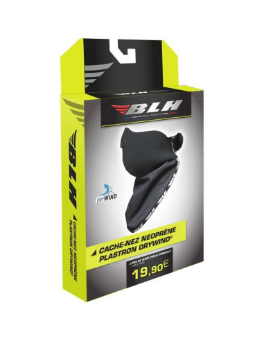Cache-Nez Plastron Moto BLH Néoprène Drywind Noir