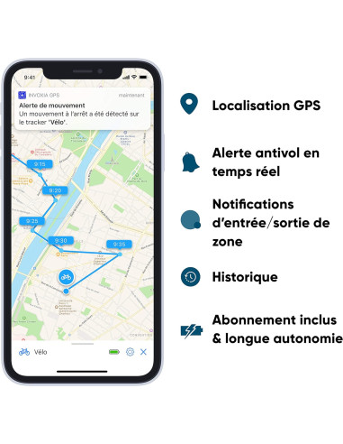 Invoxia Vélo | Tracker GPS Vélo et Trottinette