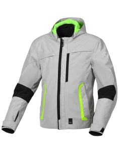 Veste Moto Macna Riggor Gris / Jaune Fluo