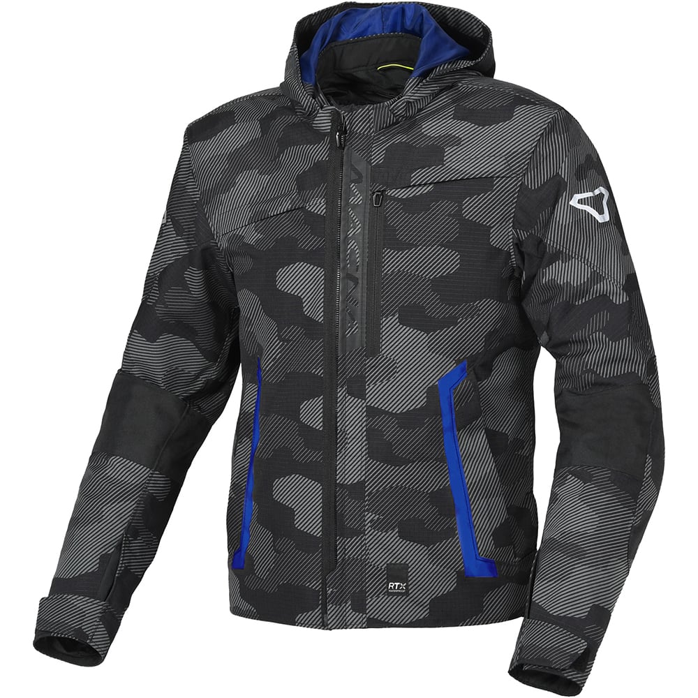 Veste Moto Macna Riggor list: Noir Camo|Noir|Gris|Rouge|Multicolore