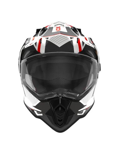 Casque Nox N312 Drone Blanc-Rouge Casque Nox N312 Drone Blanc-Rouge