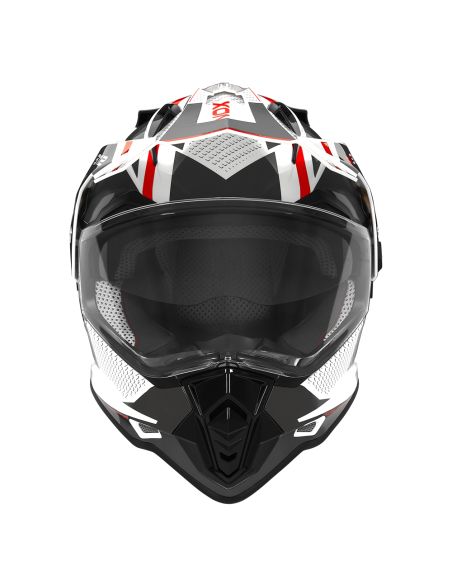 Casque Nox N312 Drone Blanc-Rouge Casque Nox N312 Drone Blanc-Rouge