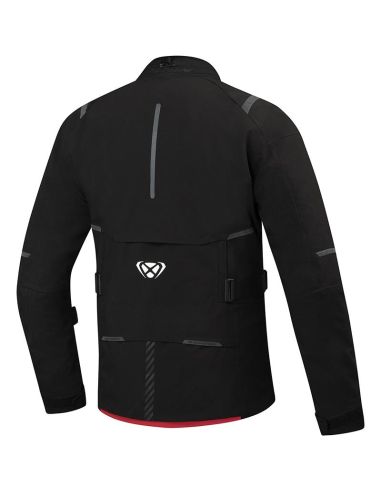 Blouson Touring Ixon M-Skeid Noir-Rouge Blouson Touring Ixon M-Skeid Noir-Rouge