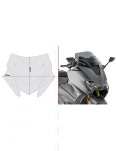 Bulle Sportive Fumée TMAX 530 de 2020 à 2021 2