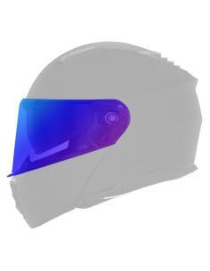 Visière Iridium Nox N968 Irisé Bleu