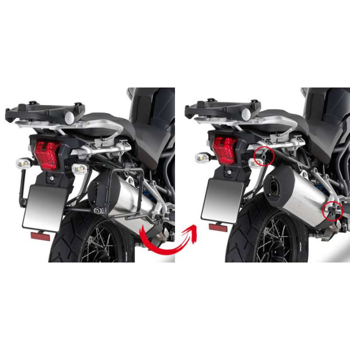 Support Valise Latérale Triumph Tiger 1200 | Givi PL6408CAM