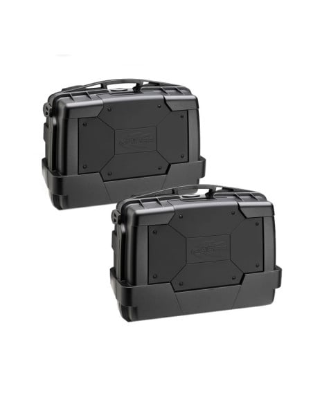 Paire de Valise Kappa Garda Noir 46  Litres | KGR46NNPack2