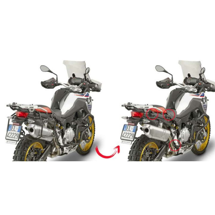 Supports Valises Latérales Givi Rapid PLR5127 - Support et kit fixation GIVI