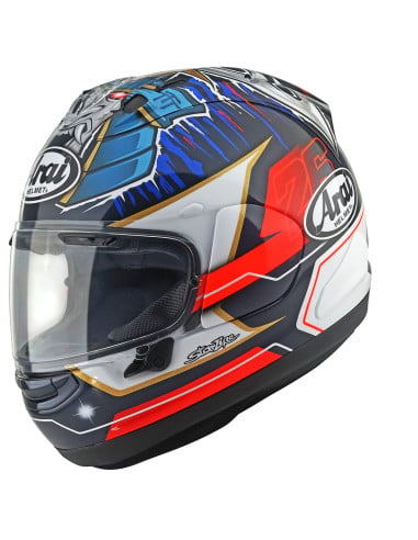 Casque Arai RX-7v Evo Pedrosa Shogun Noir-Bleu-Blanc-Rouge