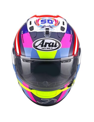 Casque Arai RX-7v Evo Misano Multicolore