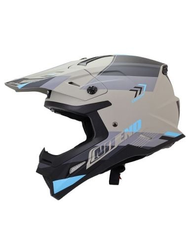 Casque Cross Noend Dagger Gris 6 Casque Cross Noend Dagger Gris 6