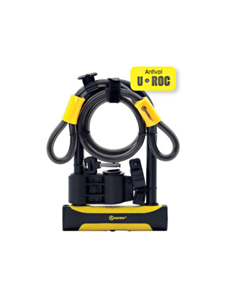 Antivol Auvray U ROC Vélo + Support 180 X 245 D14 CB 100 D12