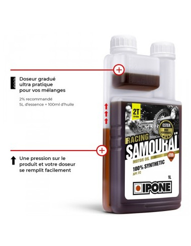 Huile Moteur Samourai Ipone Racing Fraise 1L