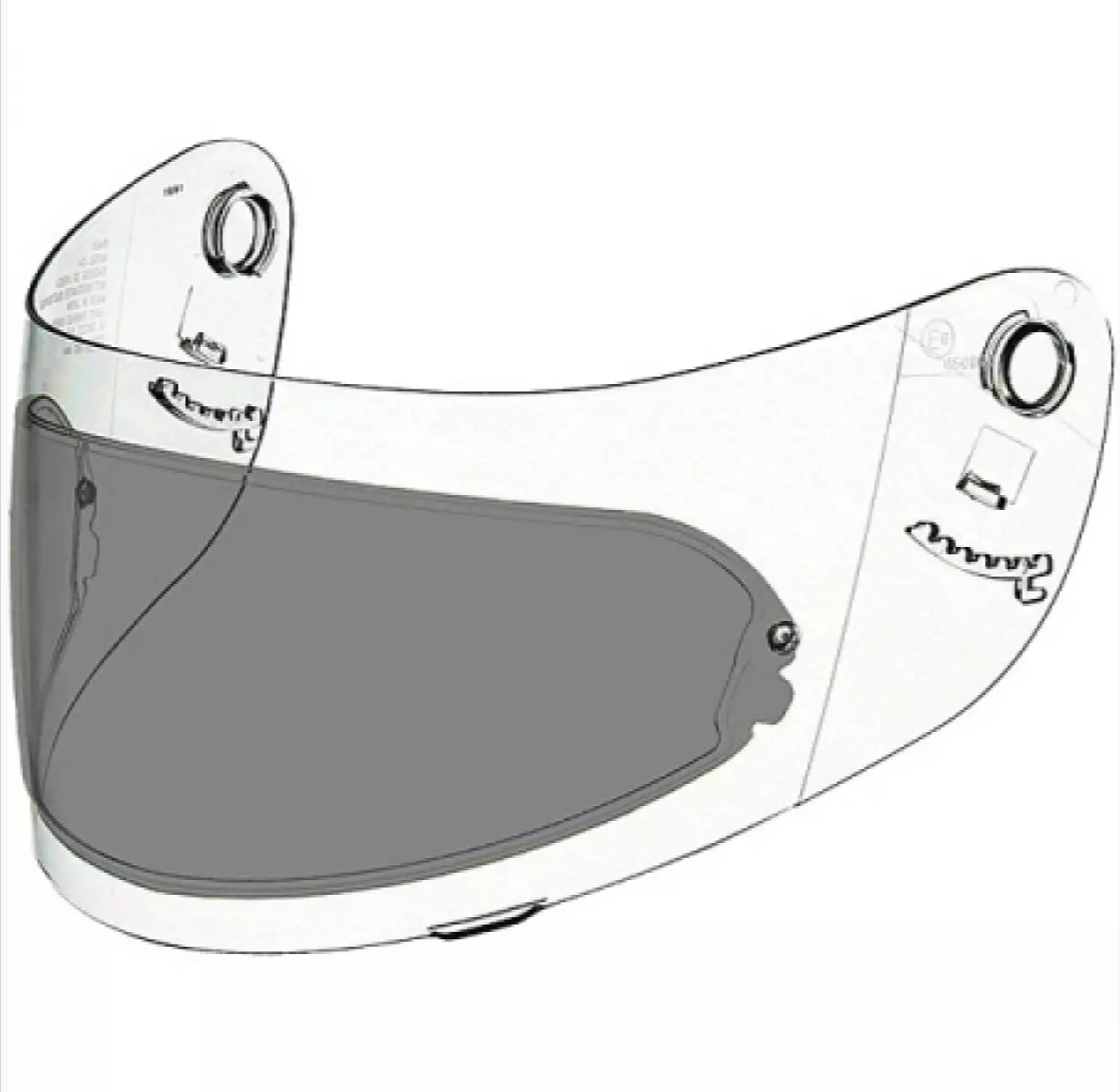 Pinlock LS2 pour Casque Moto FF351, FF352, FF322, FF386