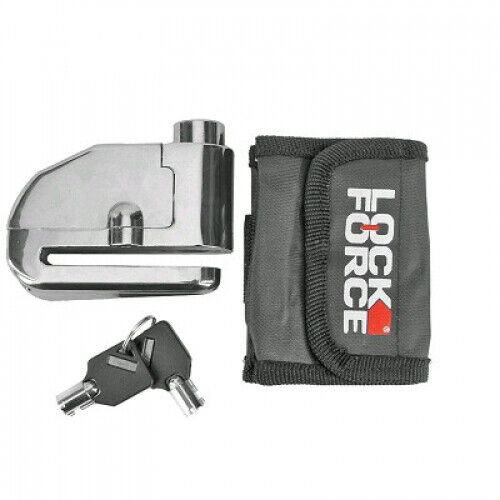 Antivol Bloque disque Chrome Lockforce avec Alarme Gris