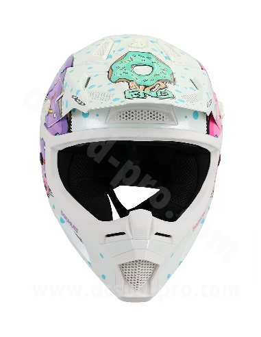 Casque Cross Noend Donuts pour enfant-Blanc Casque Cross Noend Donuts pour enfant-Blanc