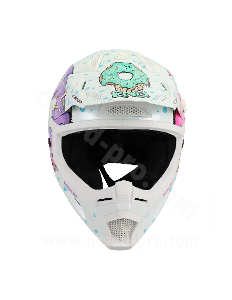 Casque Cross Noend Donuts pour enfant-Blanc Casque Cross Noend Donuts pour enfant-Blanc