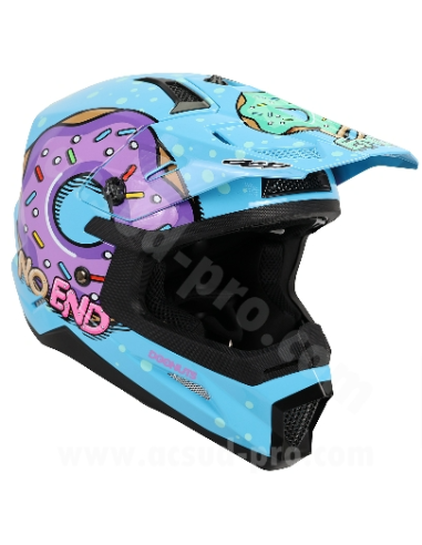 Casque Cross Noend Donuts pour enfant Bleu