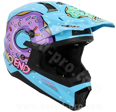 Casque Cross Noend Donuts pour Enfant Bleu