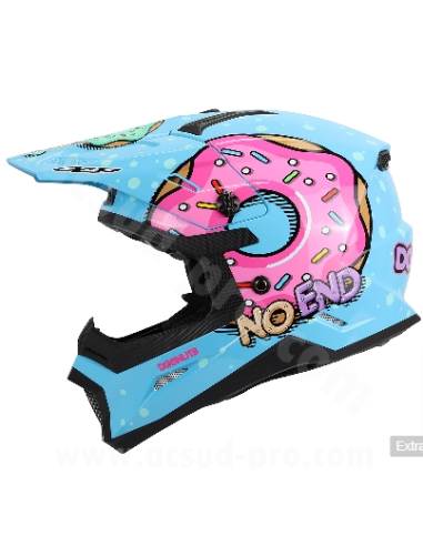 Casque Cross Noend Donuts pour enfant Bleu