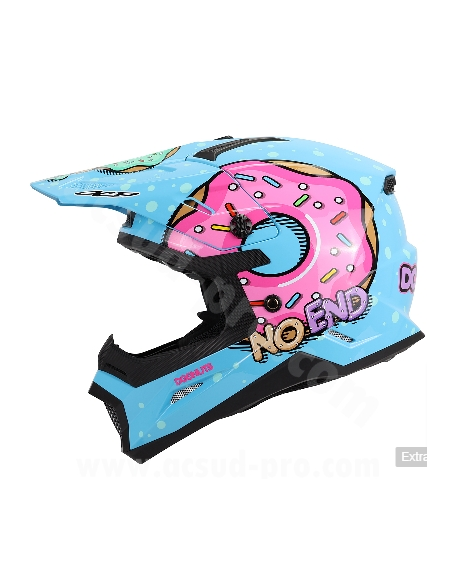 Casque Cross Noend Donuts pour enfant Bleu