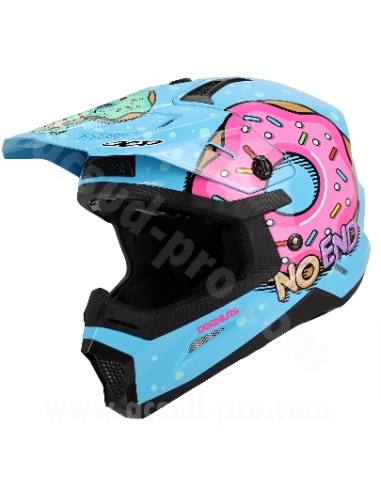 Casque Cross Noend Donuts pour enfant Bleu