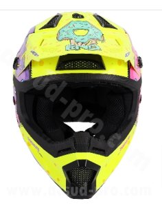 Casque Cross Noend Donuts pour enfant - Jaune 2