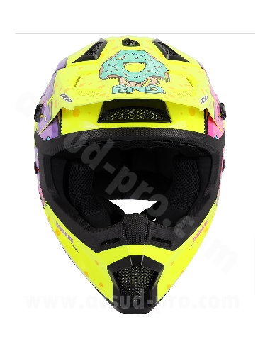 Casque Cross Noend Donuts pour enfant - Jaune