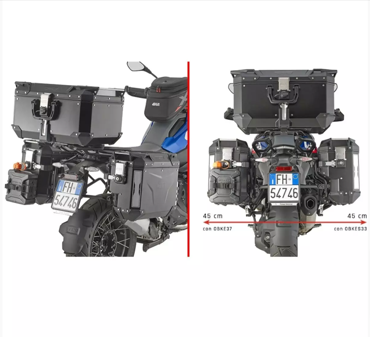 Support Valises Givi PLOS5143CAM BMW R 1300 GS - Support et kit fixation GIVI