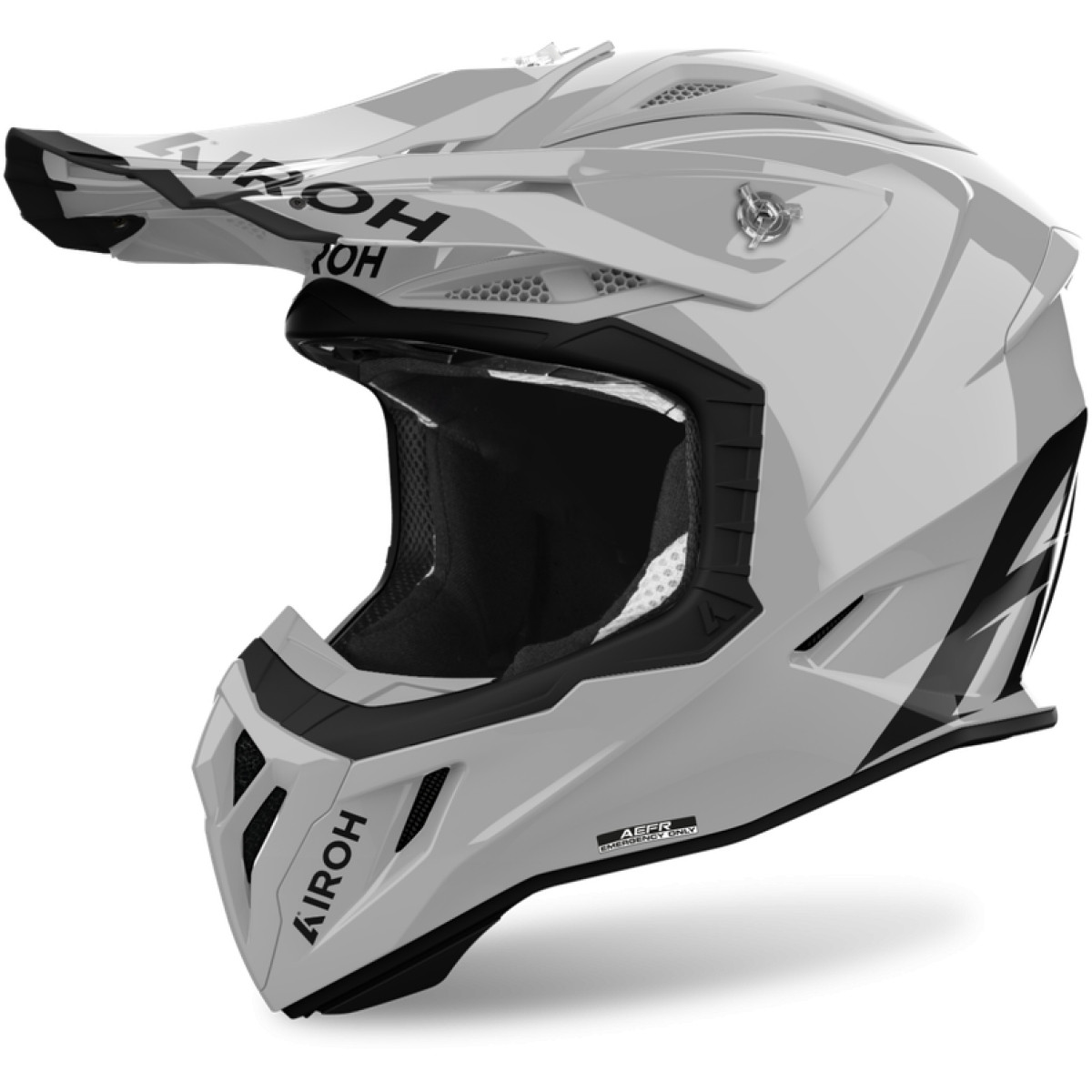 Casque Cross Airoh Aviator Ace 2 Gris Ciment Brillant - Casque Cross AIROH