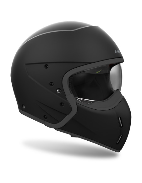 Casque Jet Airoh J 110 - Noir Mat Casque Jet Airoh J 110 - Noir Mat