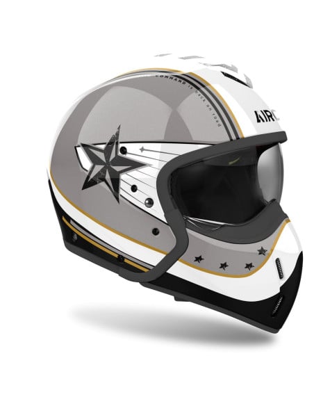 Casque Airoh J 110 Command Jet - Gris/Blanc