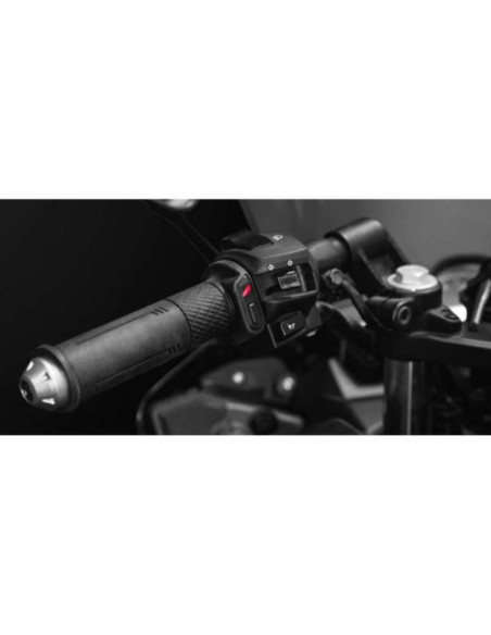 Poignées Chauffants Tecno-Globe apollo 2 longueur 130 mm Noir