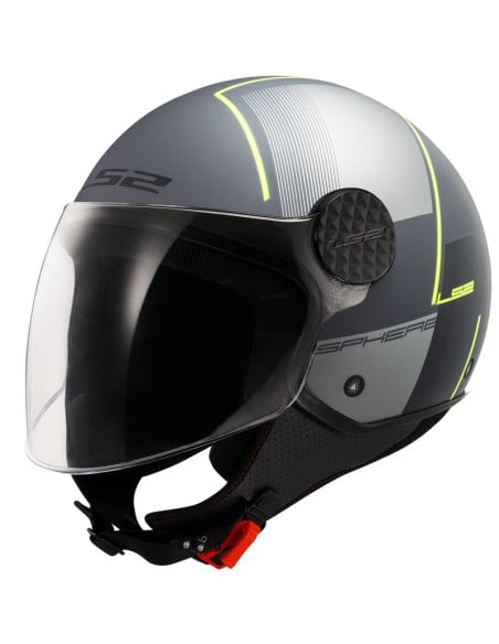 Casque Jet Sphere Lux 2 LS2 Firm - Gris