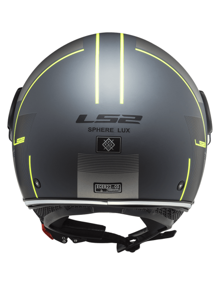Casque Jet Sphere Lux 2 LS2 Firm - Gris