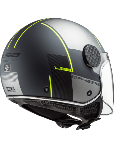 Casque Jet Sphere Lux 2 LS2 Firm - Gris