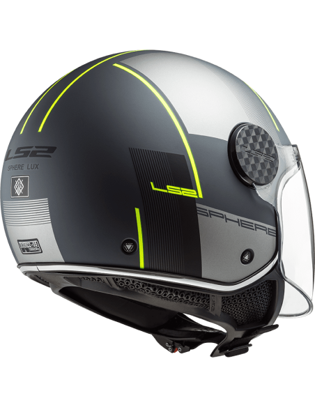 Casque Jet Sphere Lux 2 LS2 Firm - Gris
